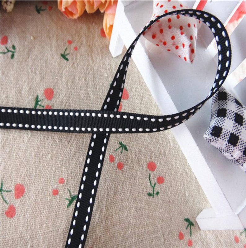 Sold by the Yard Stitch Grosgrain Ribbon 38 9mm