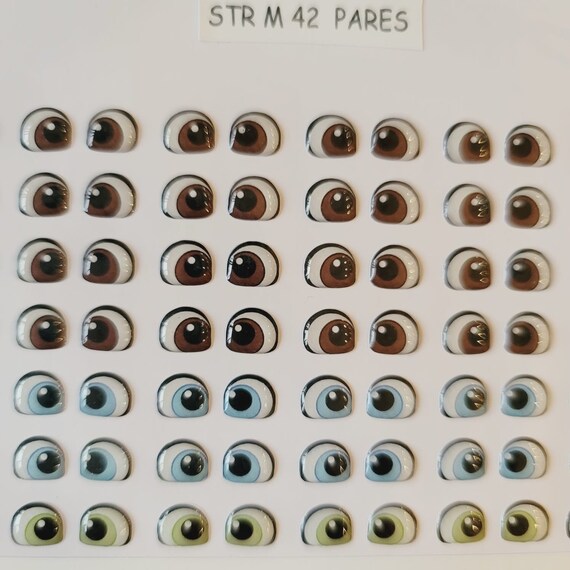 Adhesive Resin Eyes for Clays Multicolor ADD STR M 42Pairs Etsy