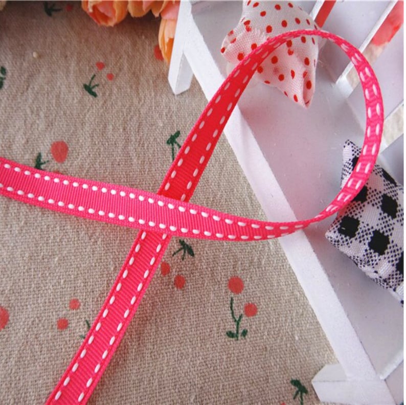 Sold by the Yard Stitch Grosgrain Ribbon 38 9mm