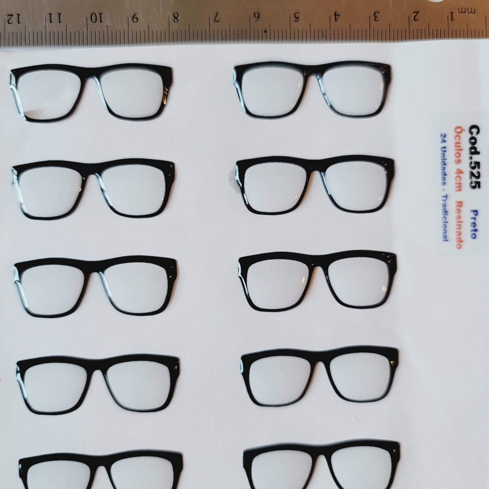 Adhesive Resin Eye Glasses for Clays MNC 525 4cm 24Units Etsy