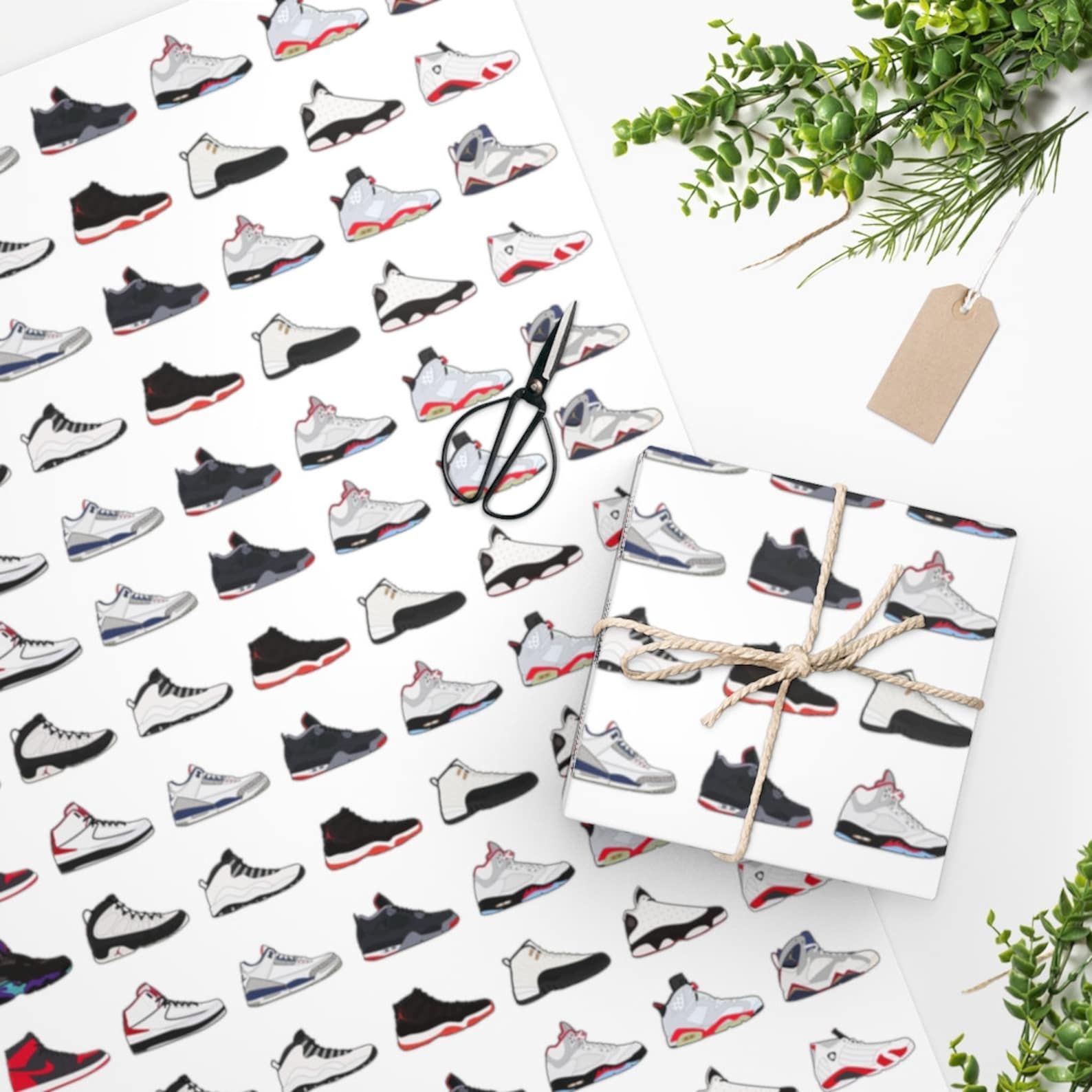 Air Jordan 114 Collection Wrapping Paper Etsy
