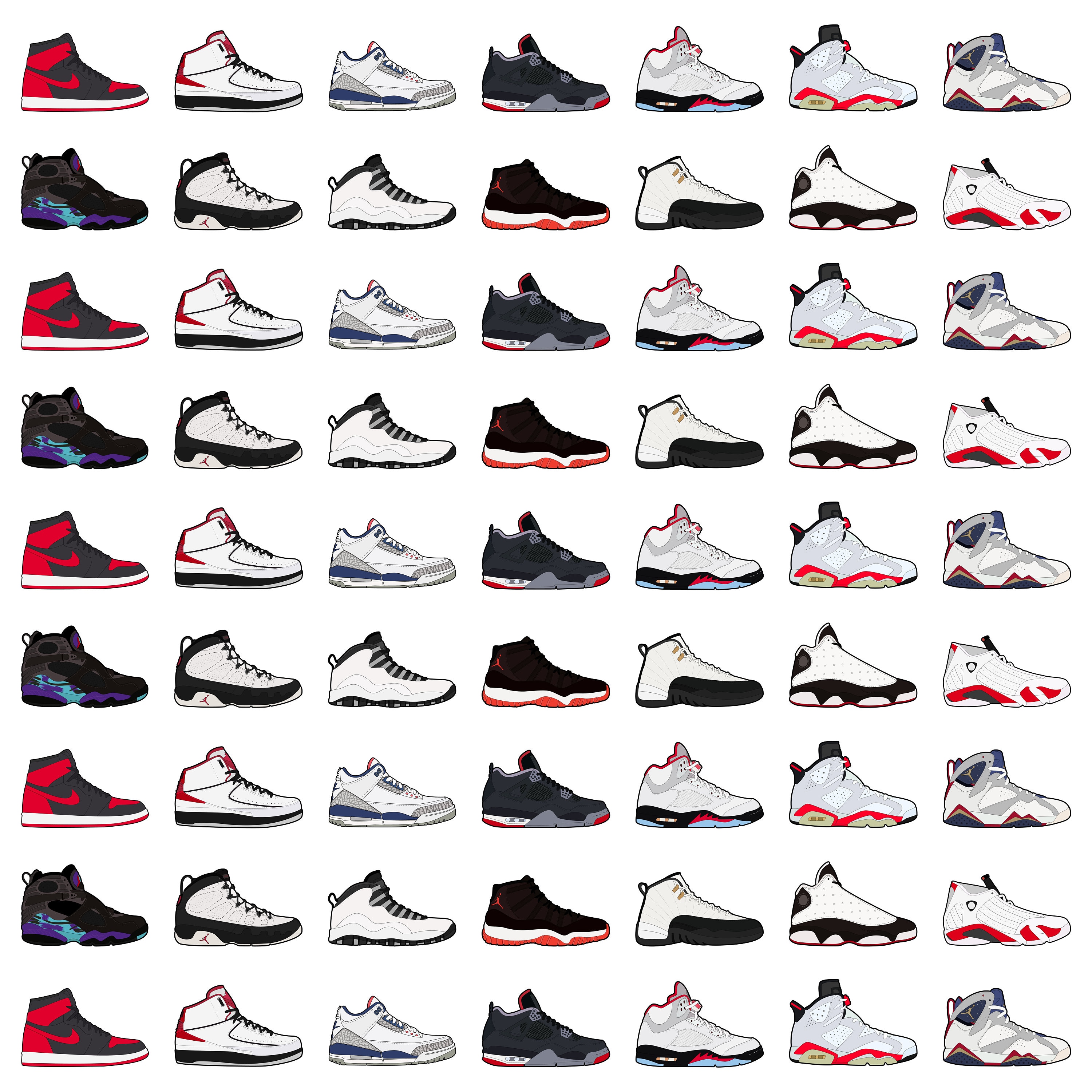 Air Jordan Collection 1-14 Digital 