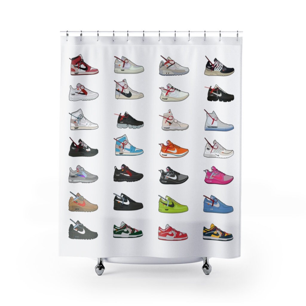 Nike X OFFWHITE Collection Shower Curtains Etsy