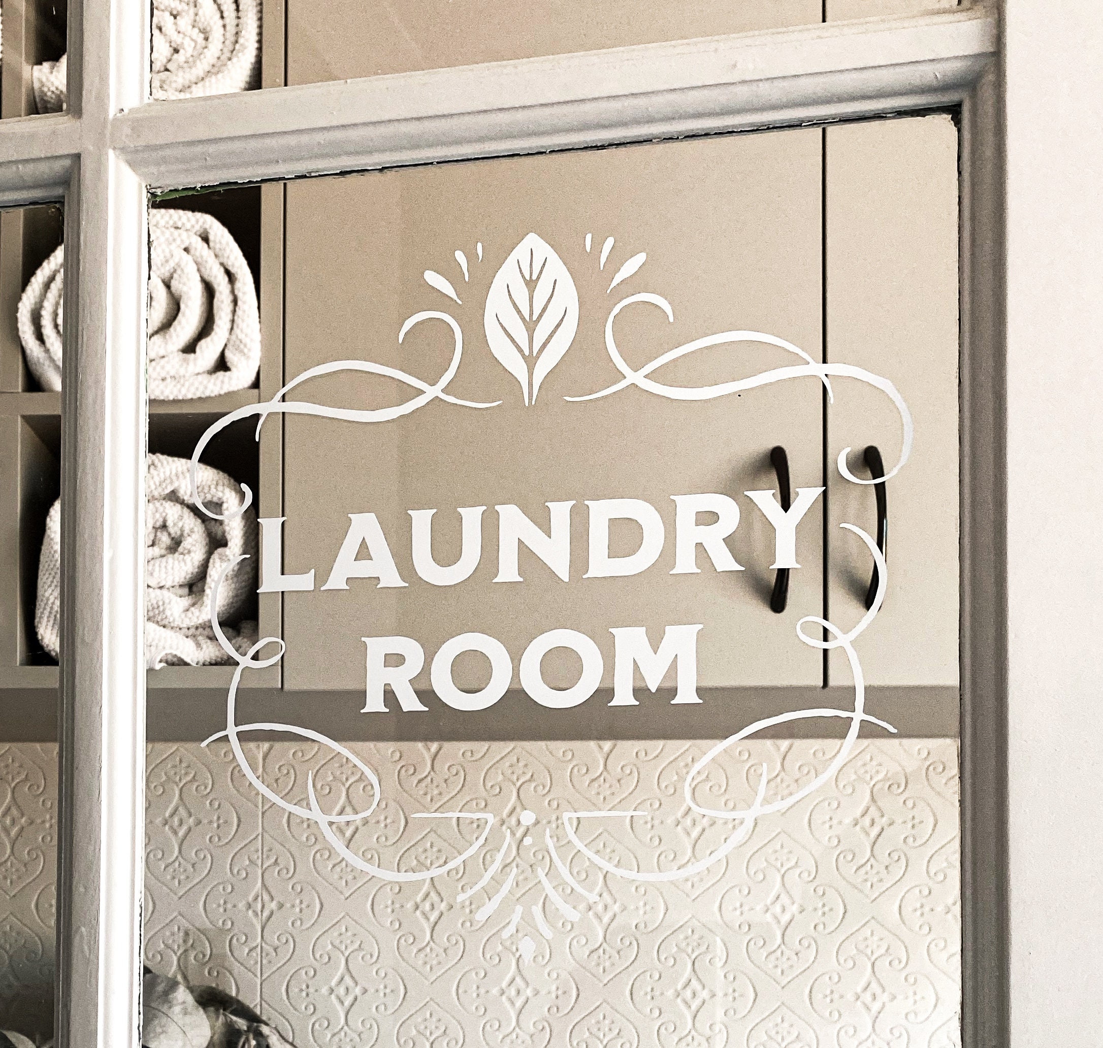 Sala de lavandería Decalcomanía de vinilo / Pegatina blanca | Etsy