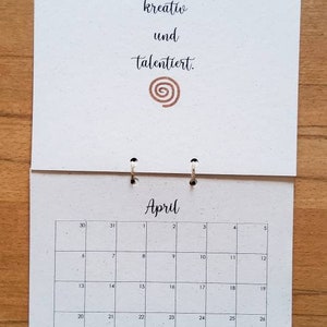 Immerwährender Kalender quadratisch handgemalt  Etsy