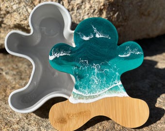 Gingerbread Serving Container - Ocean Resin Holiday Decor