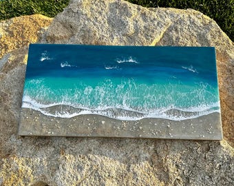 Tranquil Ocean - 12x24 Resin Painting