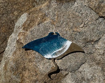 Resin Stingray - Made to order item- Choice of turquoise stingrays