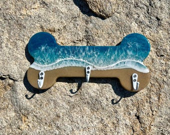 Dog Bone Leash Holder — Aquamarine