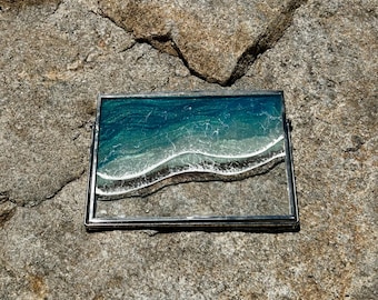 Ocean In Glass - 9 x 7 Resin Painting