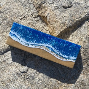 Ocean resin art, ocean painting, ocean wall art, resin ocean picture, ocean decor, beach art, coastal decor, beach original picture, waves