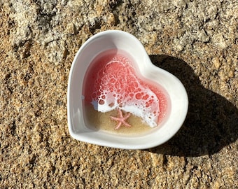 Heart Trinket Tray — Pink Pearl