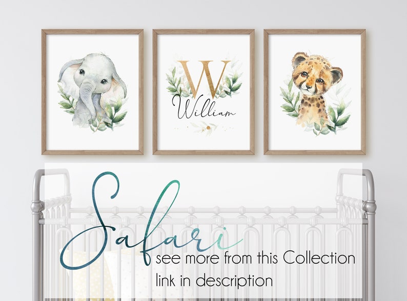 Safari Nursery Decor Baby Safari Printable Wall Art Boho Etsy