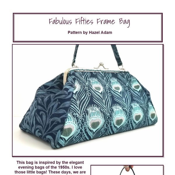 Fabulous Fifties Frame Bag PDF Sewing Pattern, PDF Pattern, Sewing Project