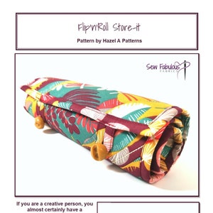Flip 'n' Roll Store It PDF Pattern, Sewing Project, PDF Project
