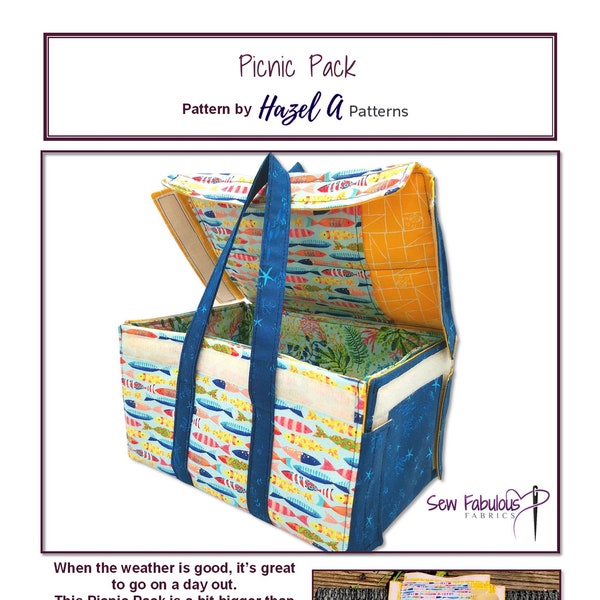 Picnic Pack PDF Pattern, Sewing Pattern, PDF Project