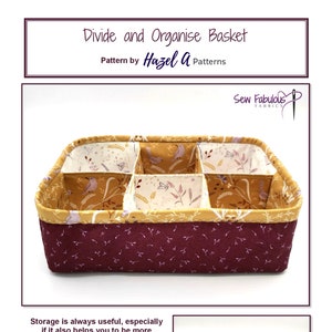 Divide and Organise PDF Pattern, Sewing Project, PDF Pattern, Sewing Pattern