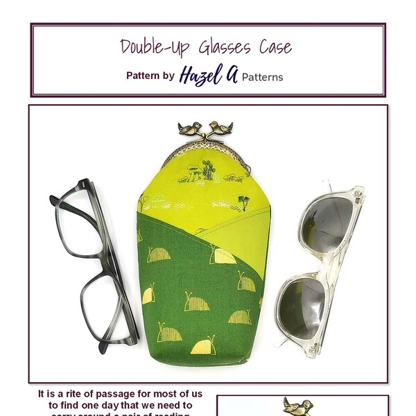 Double Eyeglass Case Etsy