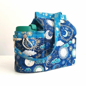 Lovely Lunch Bag PDF Pattern, Sewing Pattern, Video Tutorial, Sewing Project, Digital Download, With Bottle Holder, Confident Beginners