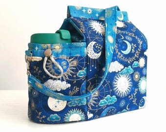 Lovely Lunch Bag PDF Pattern, Sewing Pattern, Video Tutorial, Sewing Project, Digital Download, With Bottle Holder, Confident Beginners