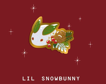 Lil Snowbunny Mini Pin