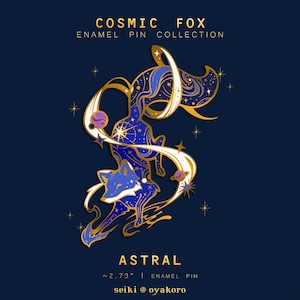 Cosmic Fox Pin