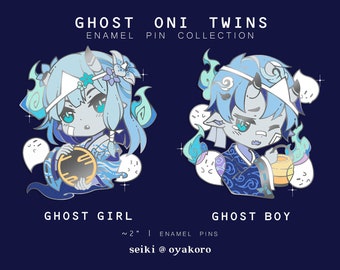 Ghost Oni Twins: Wisp Ver. Pins