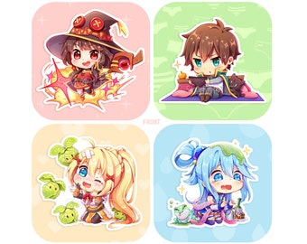 Konosuba 2.5" Glitter Acrylic Charm