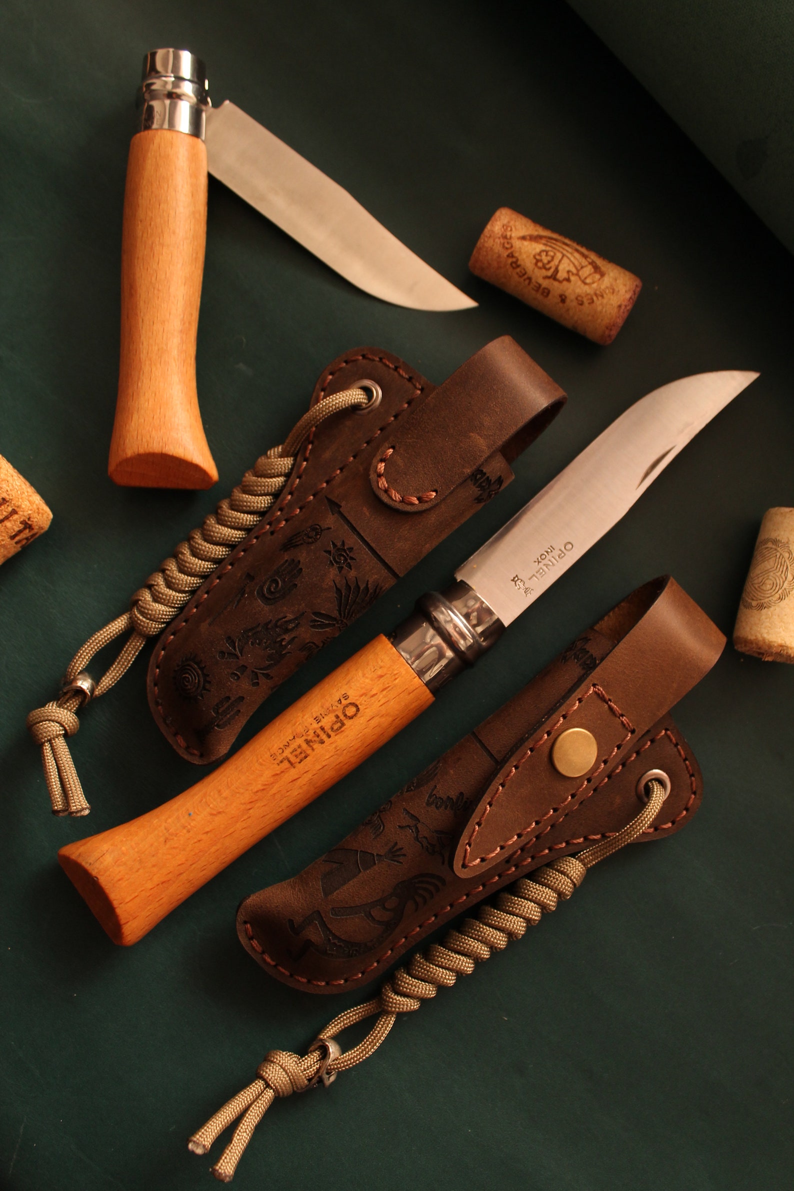 Leather Sheath for Opinel 08 09 10 Knife Case Opinel Etsy