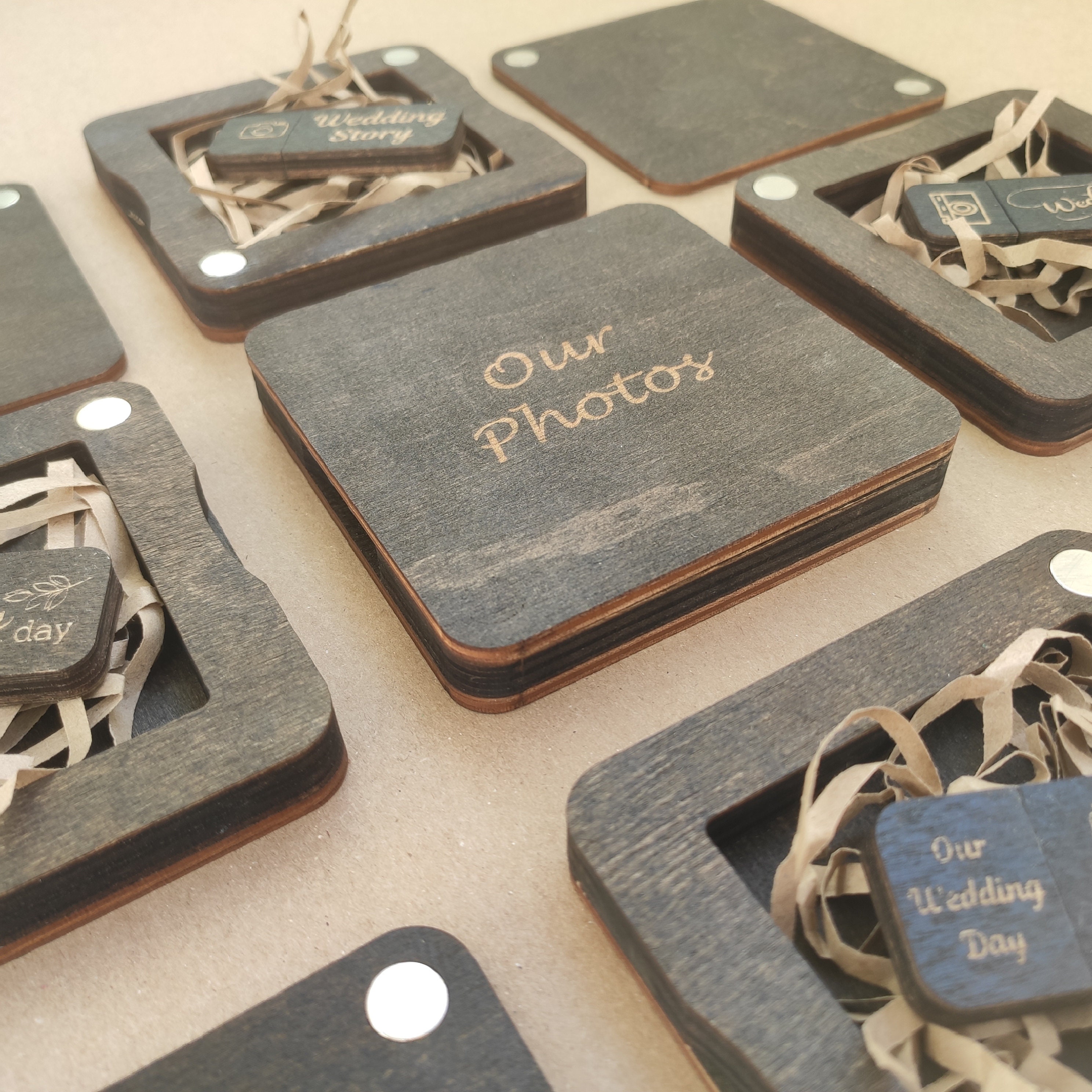 Wooden Flash Drive Case & Usb. Engraved Memory Box. Etsy