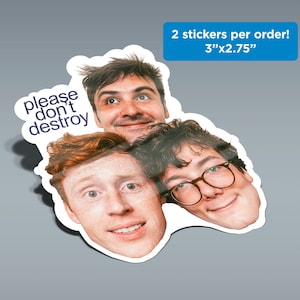 Please Don&#39;t Destroy Stickers (2x Per Order)