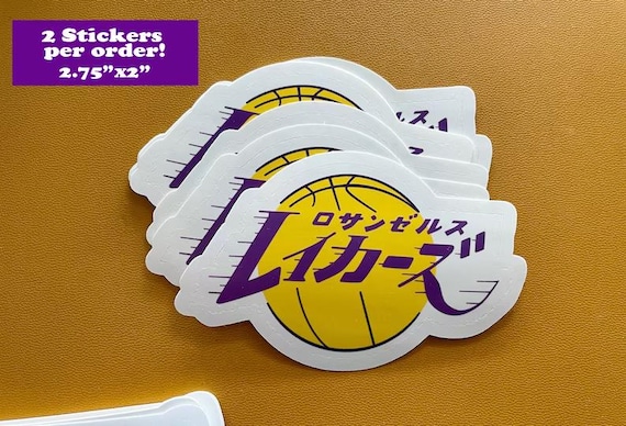 Lakers Katakana Stickers (2 per Order!) Canada