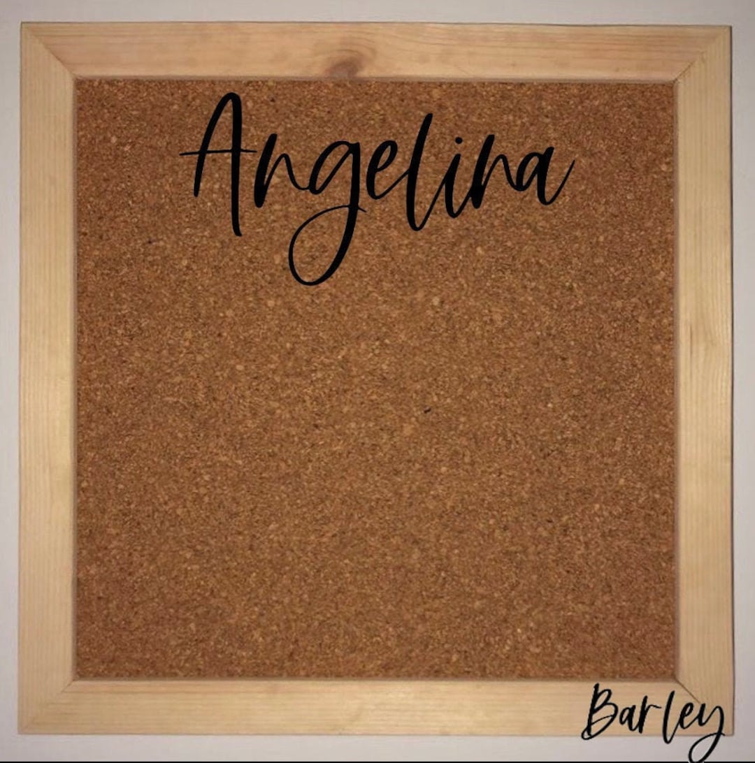 Personalized Name Cork Board / Name Bulletin Board / Nursery Room Decor