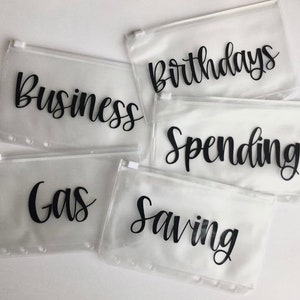 Budget Binder Envelopes / Cash Binder Envelope / Money Management / A6 Binder Envelopes / Custom Envelopes / Personalized Envelopes / Money