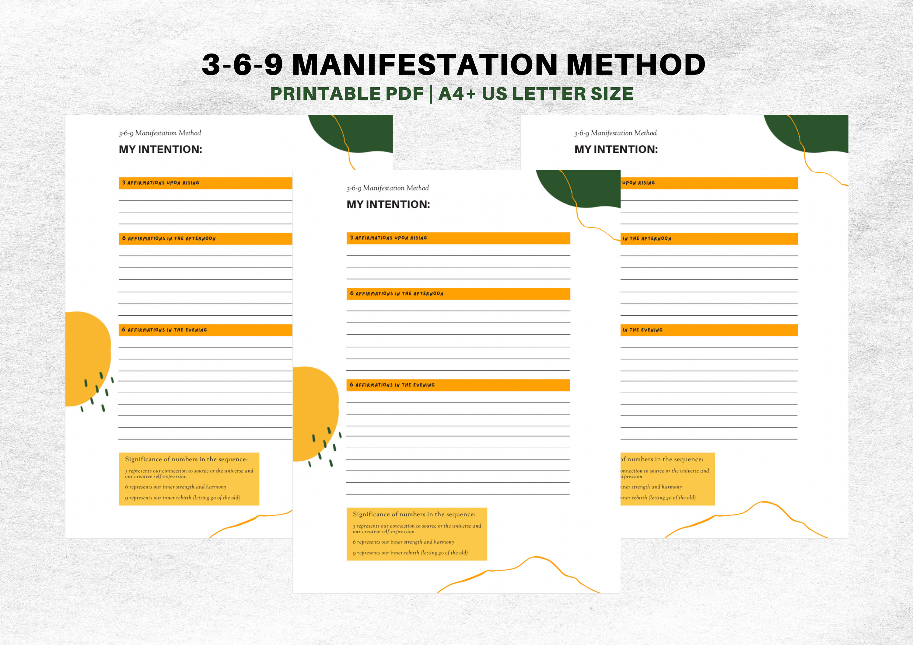 369-manifestation-method-printable-template-3-6-9-etsy