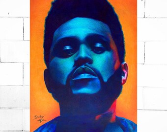 The Weeknd Drawing Etsy