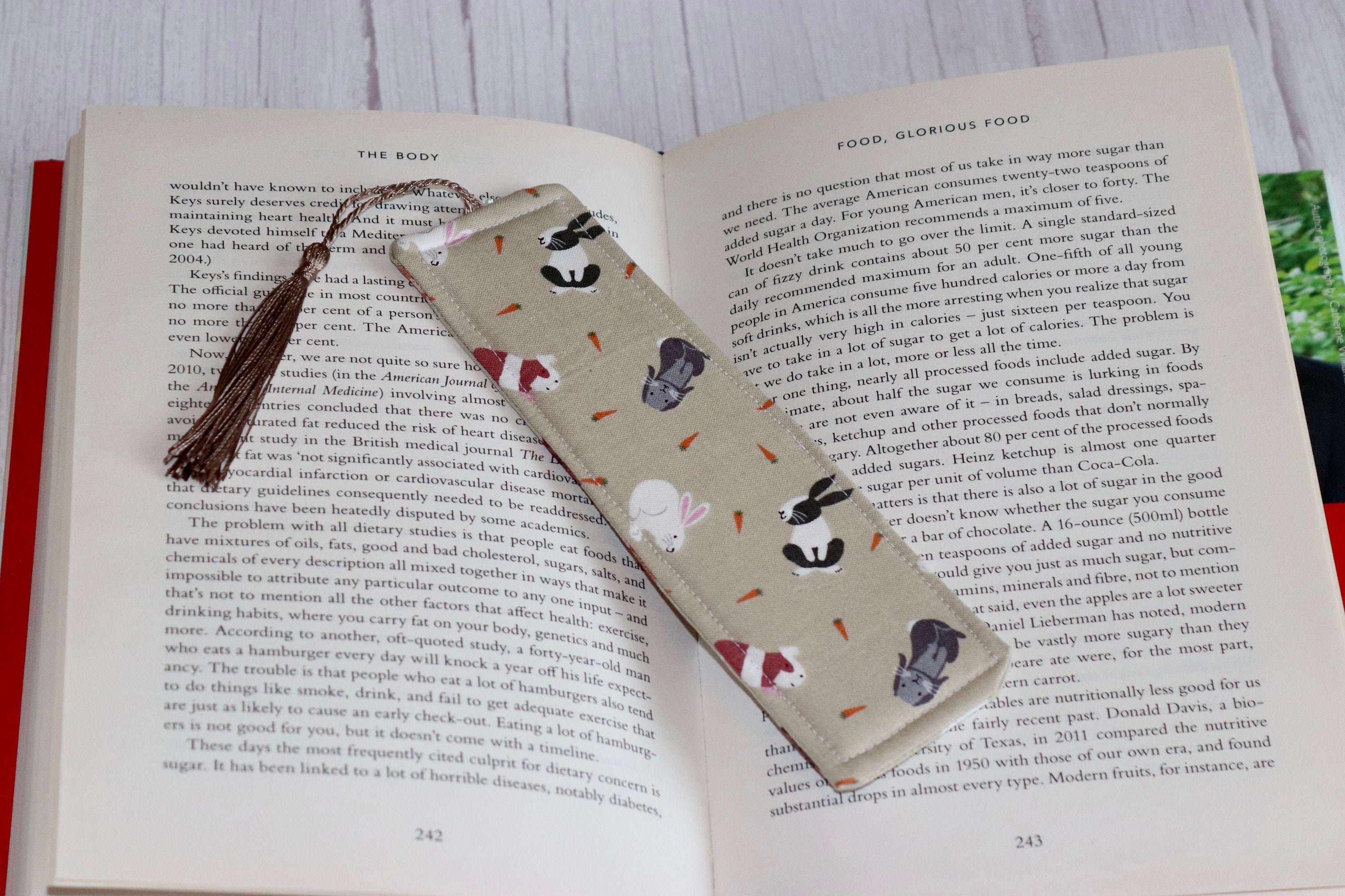 Handmade Fabric Bookmark with a tassel Page Marker / Etsy