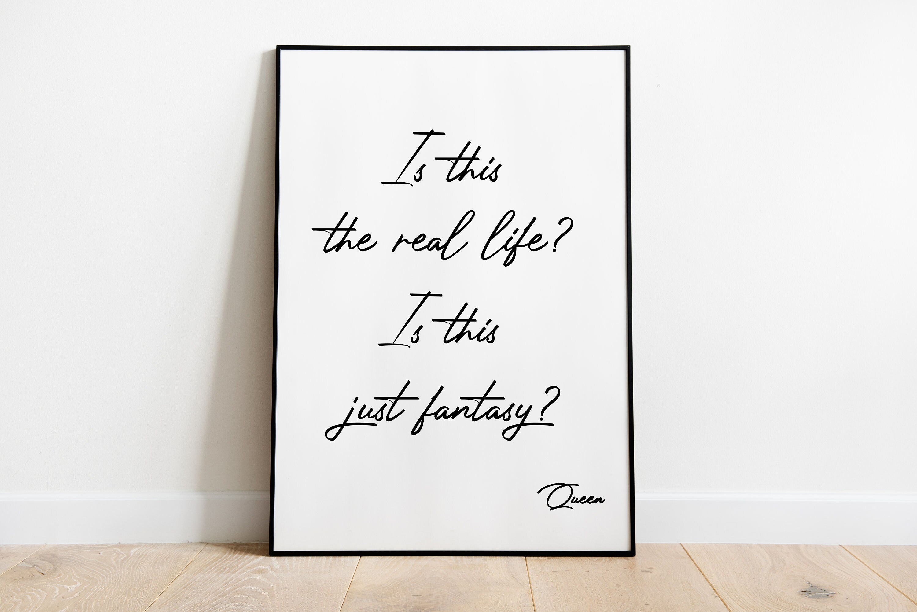 Is This the Real Life is This Just Fantasy Wall Hanging Etsy UK