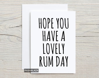 Carte D Anniversaire Rhum Etsy Carte D Anniversaire Rhum Etsy