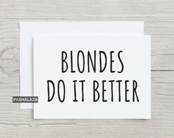 Funny Blond Quotes Etsy