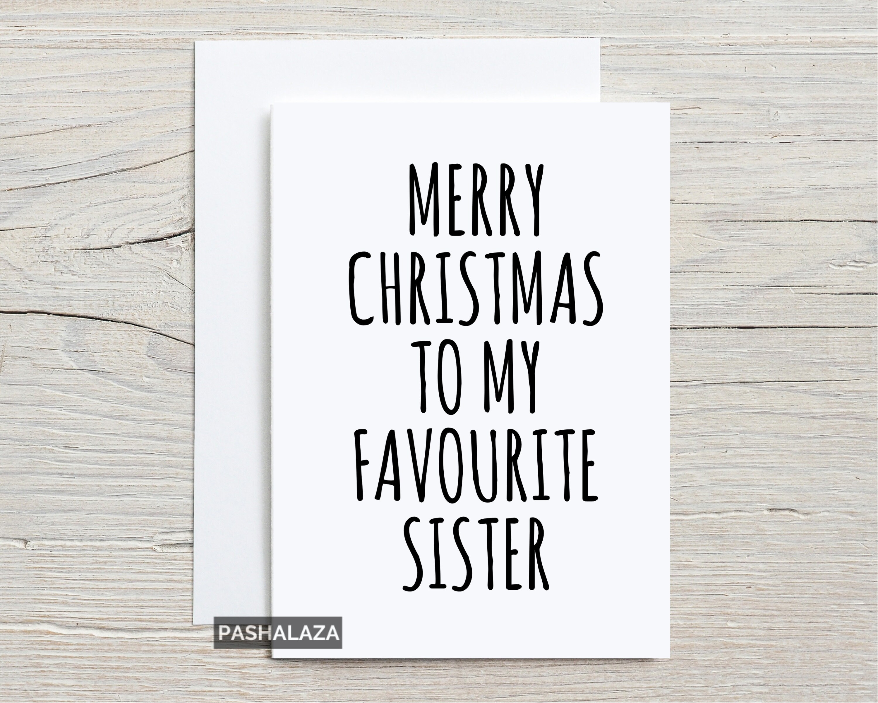 Christmas Card For Sister Funny Christmas Cards For Her Xmas  Etsy