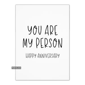 Tarjeta de aniversario para ella o para él, tarjeta de amor para novio o novia, tarjeta de felicitación novedosa