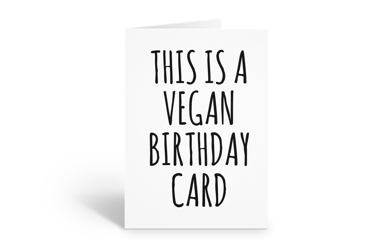Vegan Birthday Card Funny Birthday Card For Her Or Him Etsy