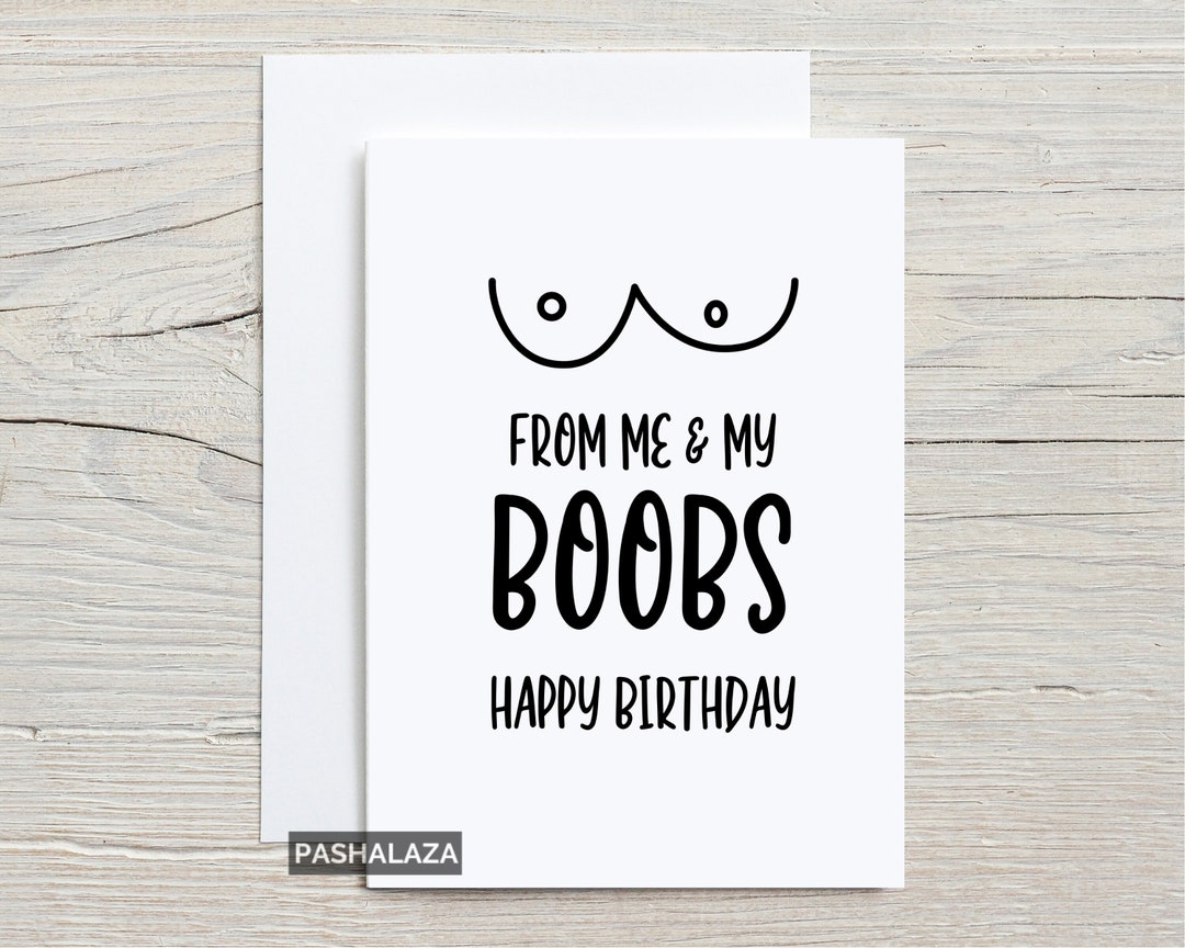 Rude Birthday Card for Boyfriend or Husband Naughty Card