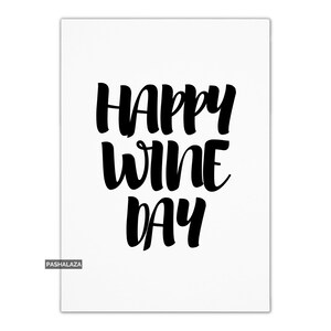 Funny Wine Birthday Card: Alcohol Lover Gift