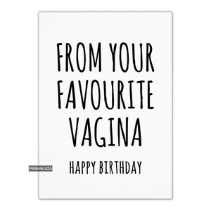 Rude Birthday Card For Boyfriend Or Husband, Naughty Card For Him Or Her, Funny Rude Gift For Him, Banter Cards,  Girlfriend Or Wife Cards