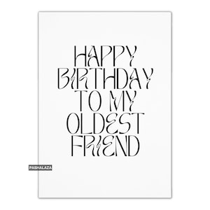 Funny Birthday Card: Cheeky Quote for Friend