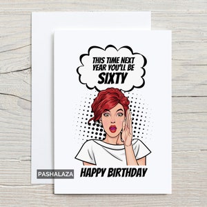  DS. DISTINCTIVE STYLE Funny Birthday Cards Middle