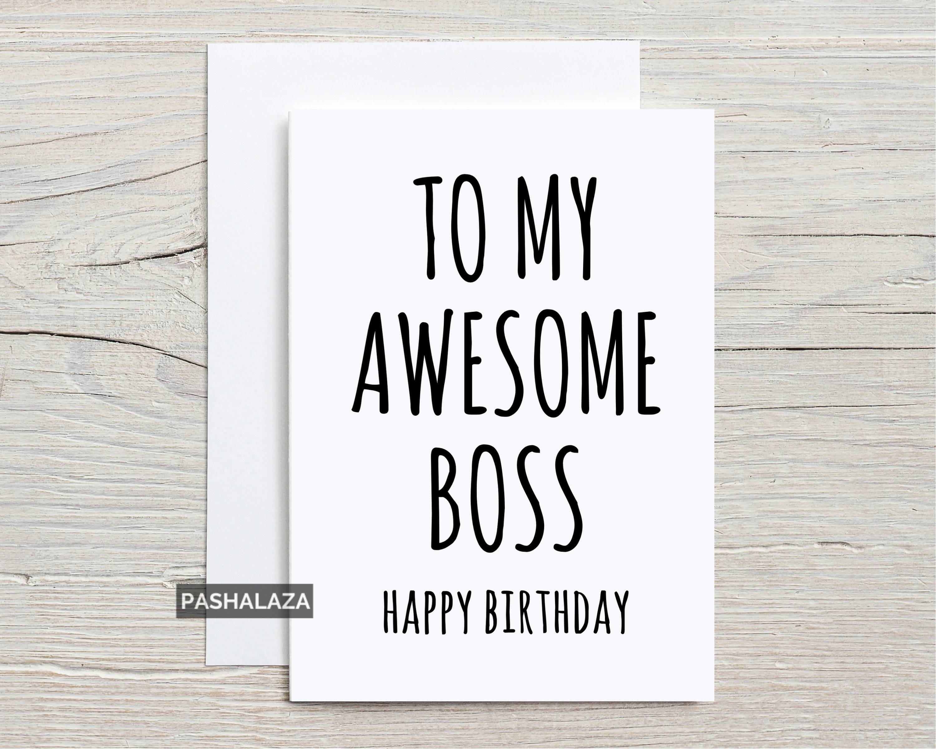 Happy Birthday Boss Card Funny Unique Birthday Card for Boss - Etsy Happy Birthday Boss Card Funny Unique Birthday Card for Boss - Etsy
