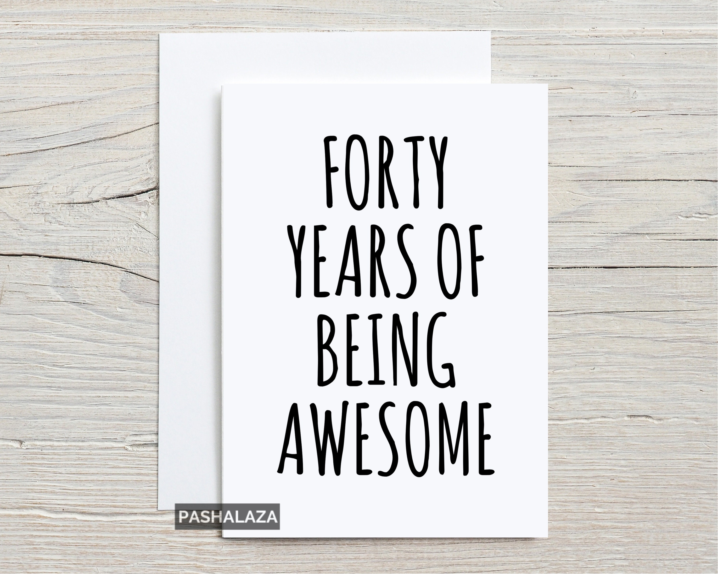 Funny 40th Birthday Card For Men 40th Birthday Card For | Etsy